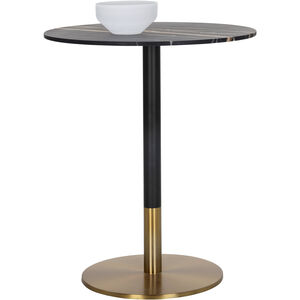 Massie Black Marble Bar Table